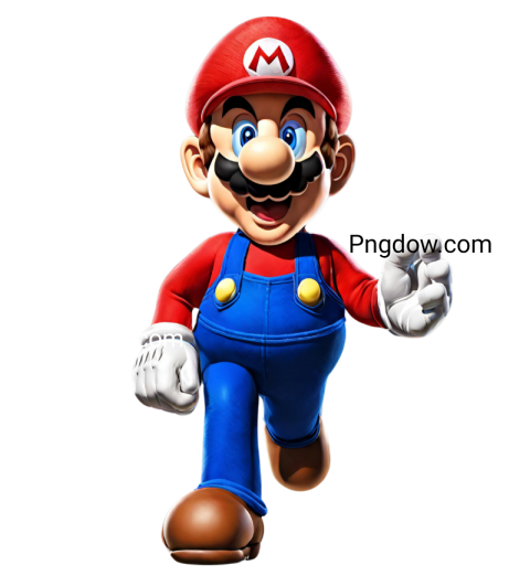 mario png, transparent, background, images, free, vector, illustration,