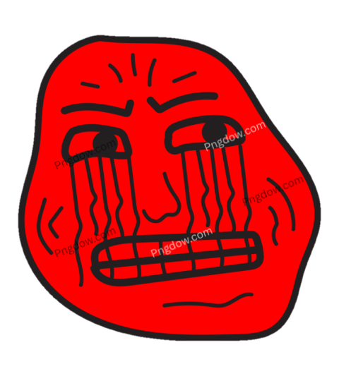 Troll face Red png