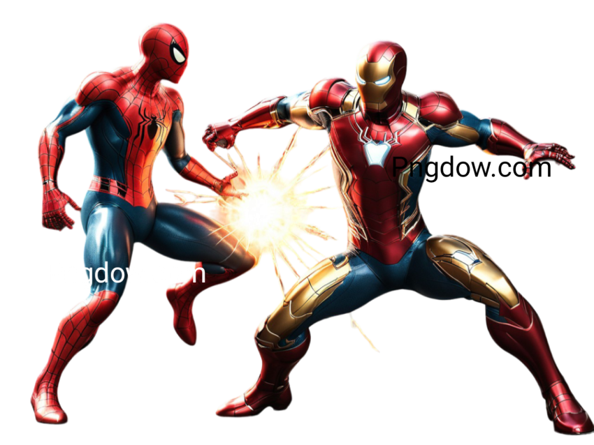 Spider man iron Man PNG Images Transparent Background