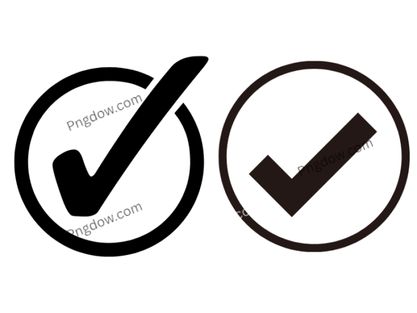 Black check mark png