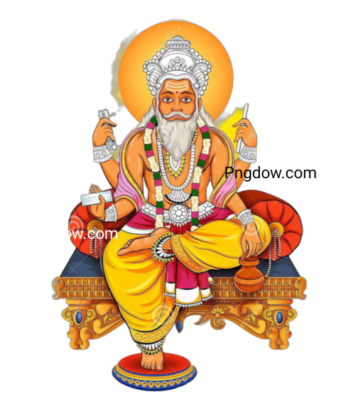Divine Engineer God Vishwakarma HD Png Image Download (2)