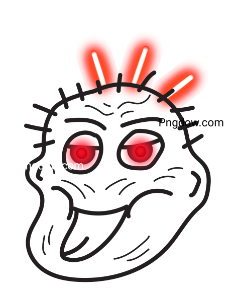 evil troll face png