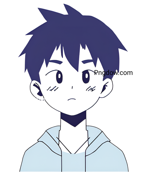 anime boy side view png