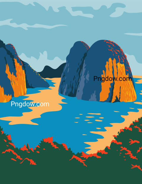 Halong Bay View ,vector image For Free