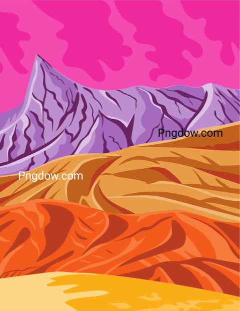 Death Valley National Park ,vector image For Free