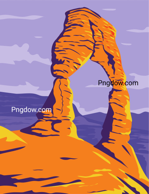 Arches National Park ,vector image For Free