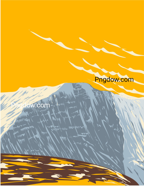Pen y Fan Peak ,vector image For Free