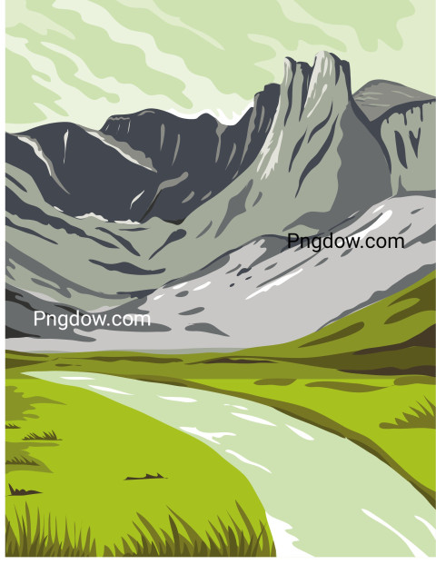 Gates of the Arctic National Park ,vector image For Free