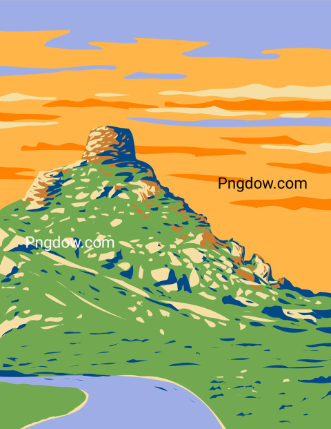 Castle Rock Illustration ,vector image For Free