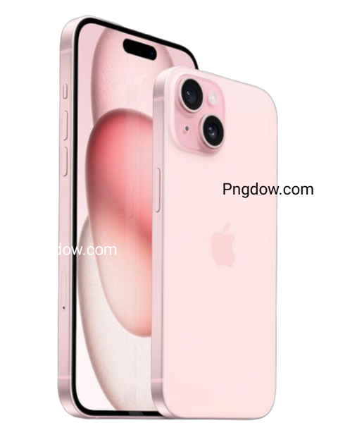 pink iPhone 15 png image