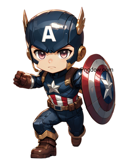 Baby Cartoon Captain america png