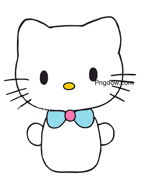 Hello Kitty clipart in PNG format, free to download