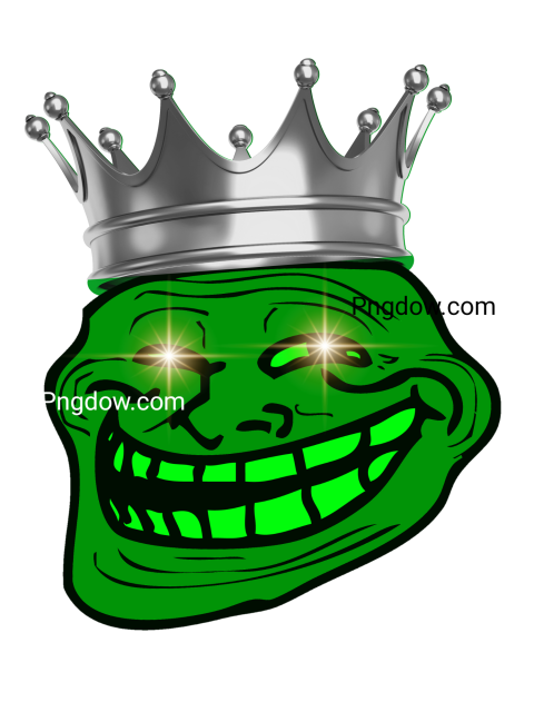 Crowned troll face, Troll Face png