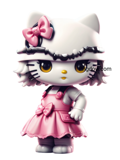 Colorful Hello Kitty png showcasing the beloved character in a delightful pattern, ideal for a whimsical decor