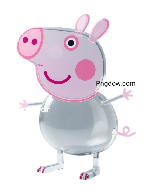 A vibrant PNG image of Peppa Pig, showcasing her cheerful expression and iconic design in a playful setting