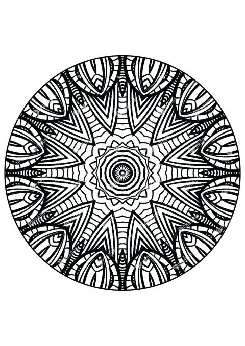 Mandala Floral Wreath Printable Coloring Pages, free