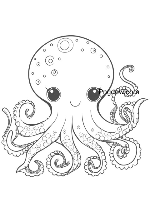 Printable Octopus Coloring Page for free