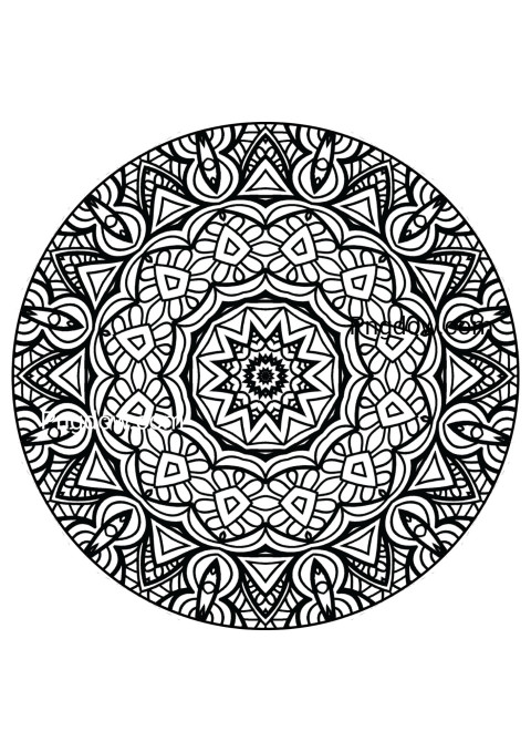 Outline monogram coloring page