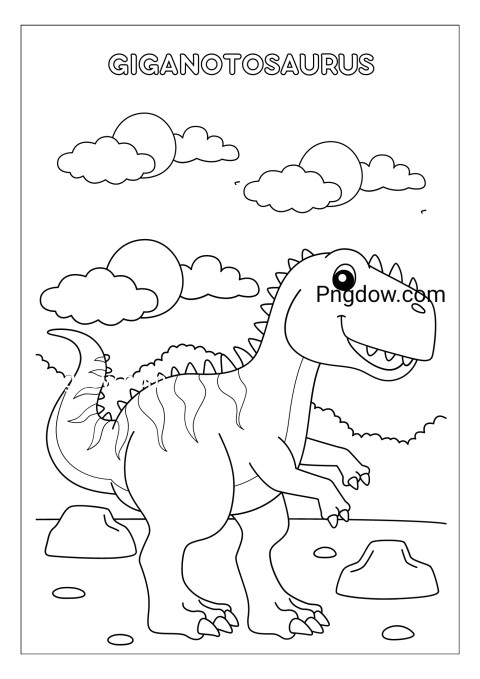 Giganotosaurus Coloring Page for Kids