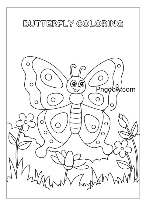 Butterfly Coloring Page for Kids