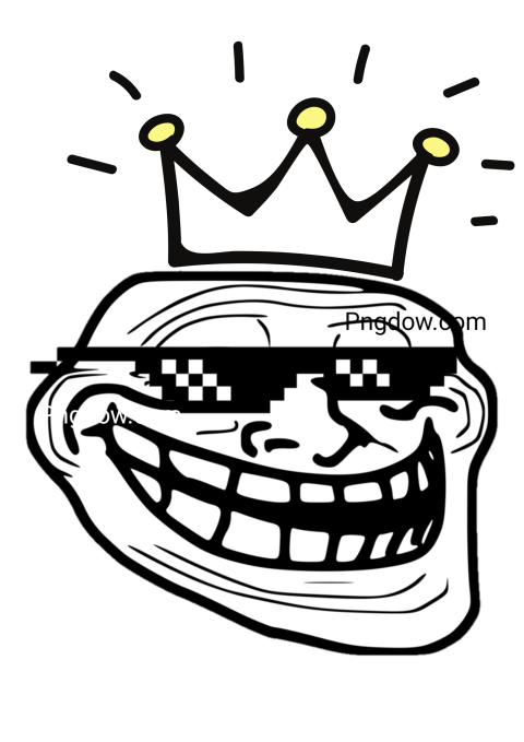 Troll Face King png