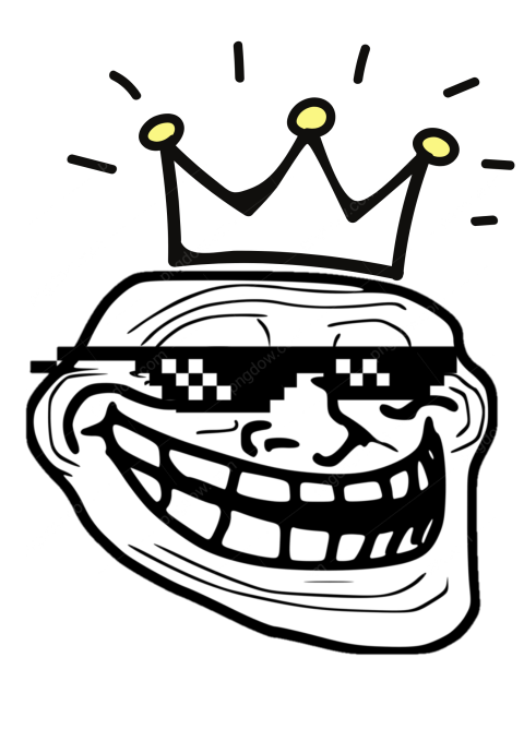 Troll Face King png - Photo #20437 - Pngdow - Png images and vectors ...