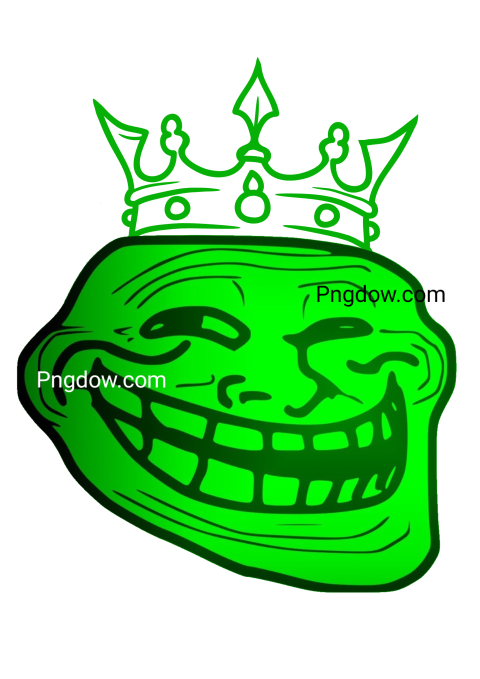 Green Troll Face Png