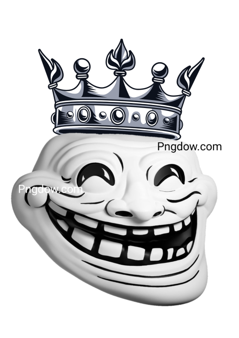 Troll Face white Png