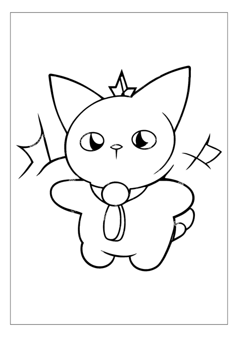 badtz maru coloring sheet