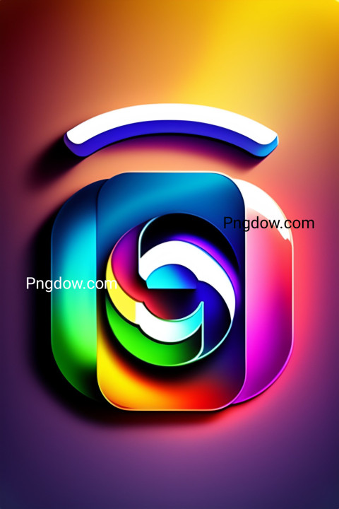 Logo instagram 3D