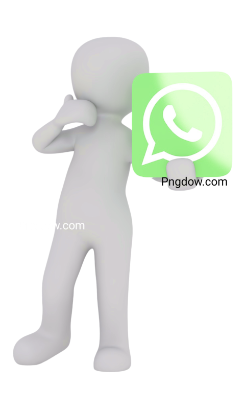 A 3D illustration of the WhatsApp logo, showcasing its iconic green color and speech bubble design in a PNG format