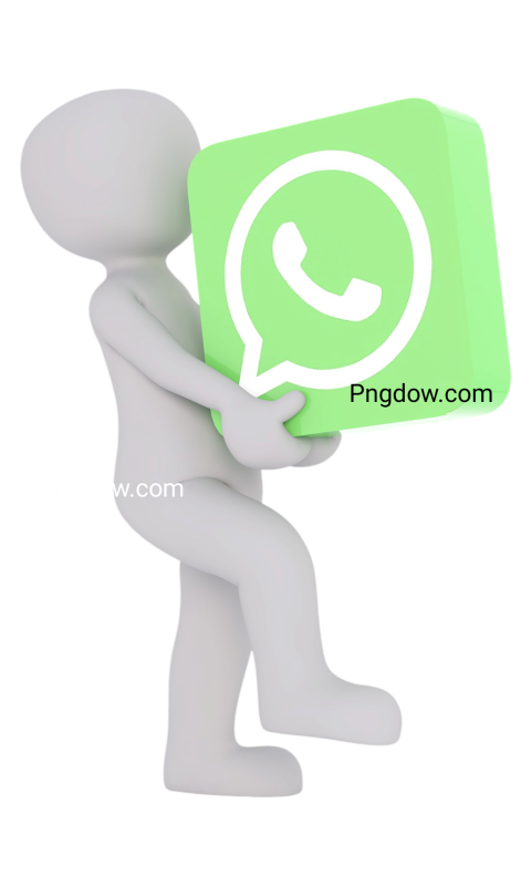 Download the free WhatsApp Messenger app featuring the recognizable WhatsApp logo in PNG format