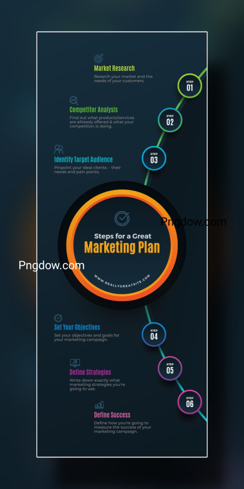 Dark Modern Marketing Plan Infographic