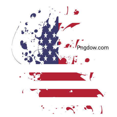 American flag featuring vibrant paint splatters, symbolizing creativity and patriotism in a unique artistic expression