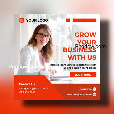 Red Professional Business Promotion Instagram Post For Free Download
