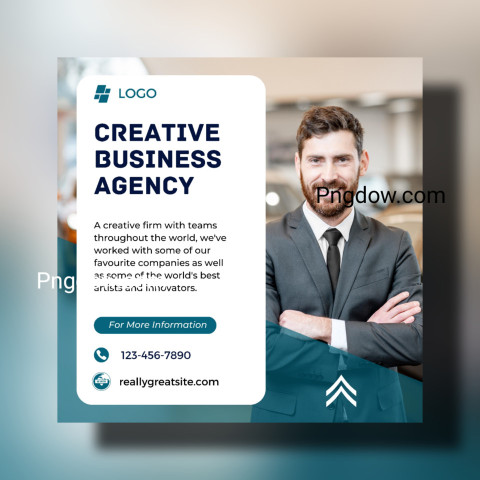 Creative Business Agency Instagram Post For Free template
