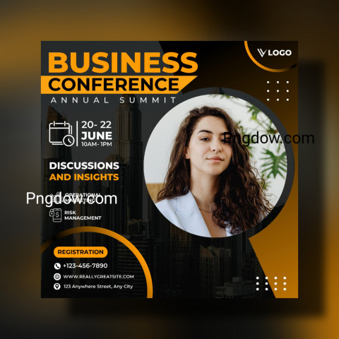 Modern Business Conference Instagram Post for Free Download