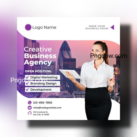 Creative Business Agency Instagram Post for Free
