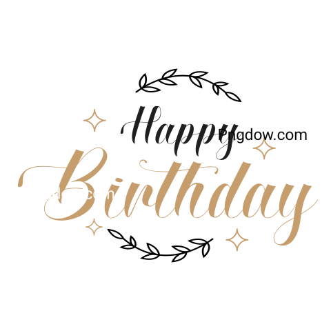Birthday text Png transparent images for free, (12)