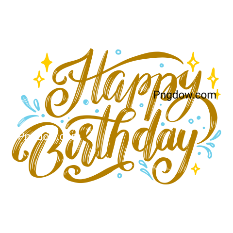 Birthday text Png transparent images for free, (24)