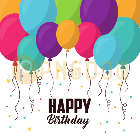 Birthday text Png transparent images for free, (29)