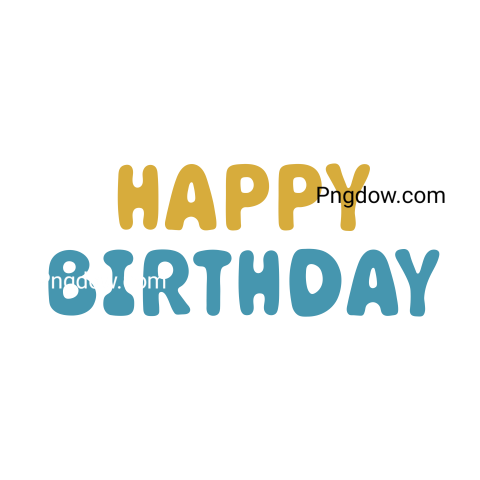 Birthday text Png transparent images for free, (47)