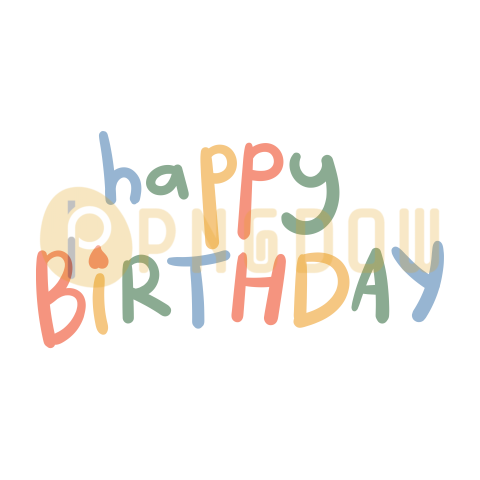 Birthday text Png transparent images for free, (78)