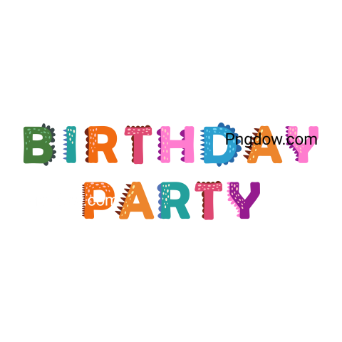 Birthday text Png transparent images for free, (88)