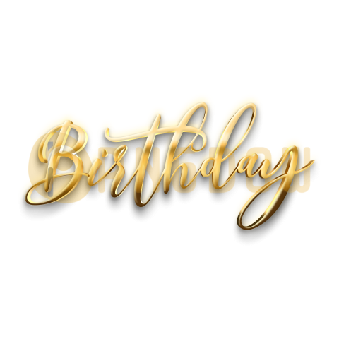 Birthday text Png transparent images for free, (93)
