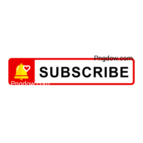 Premium Youtube subscribe Png Button for Free Download, (5)