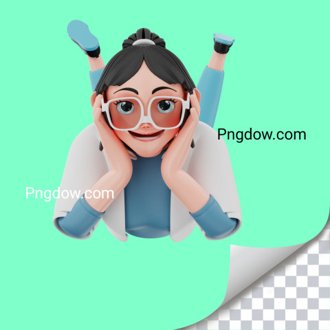 Premium SVG for Free | 3d cartoon character Businesswoman