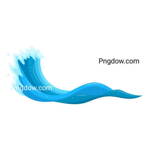 Tsunami wave ,vector image For Free Download