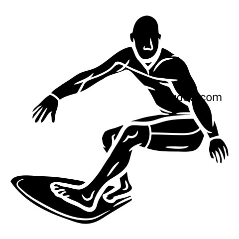 Surfing image ,vector image For Free Download