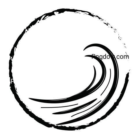 Surf wave ,vector image For Free Download